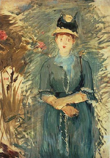 Edouard Manet Jeunne Fille dans les Fleurs oil painting image